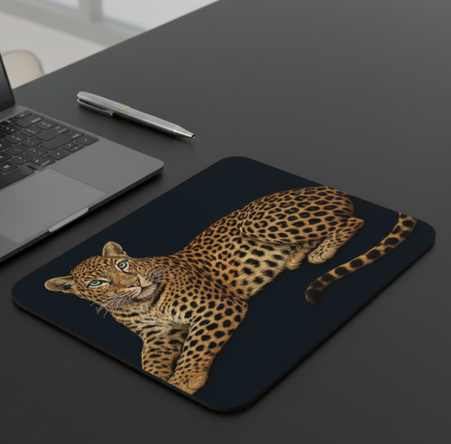 Alfombrilla de Ordenador "Instinto de Leopardo" – Elegance