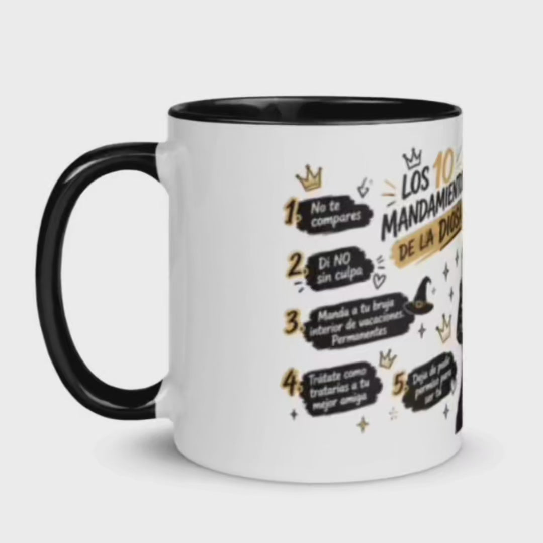 TAZA LOS 10 MANDAMIENTOS DE LA DIOSA