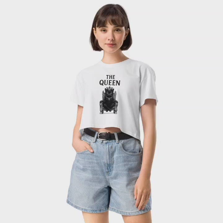 Gatita Reina - Camiseta Corta / Women's Crop Top