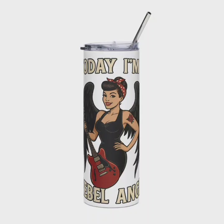 Vaso Térmico/Stainless “Black Rebel Angel”
