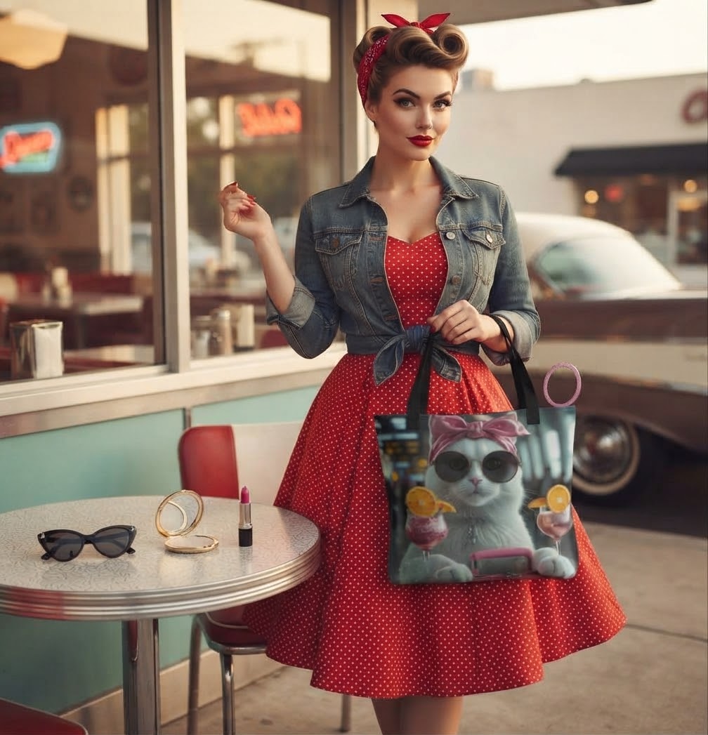 Bolso / Tote bag "Miau viajera"