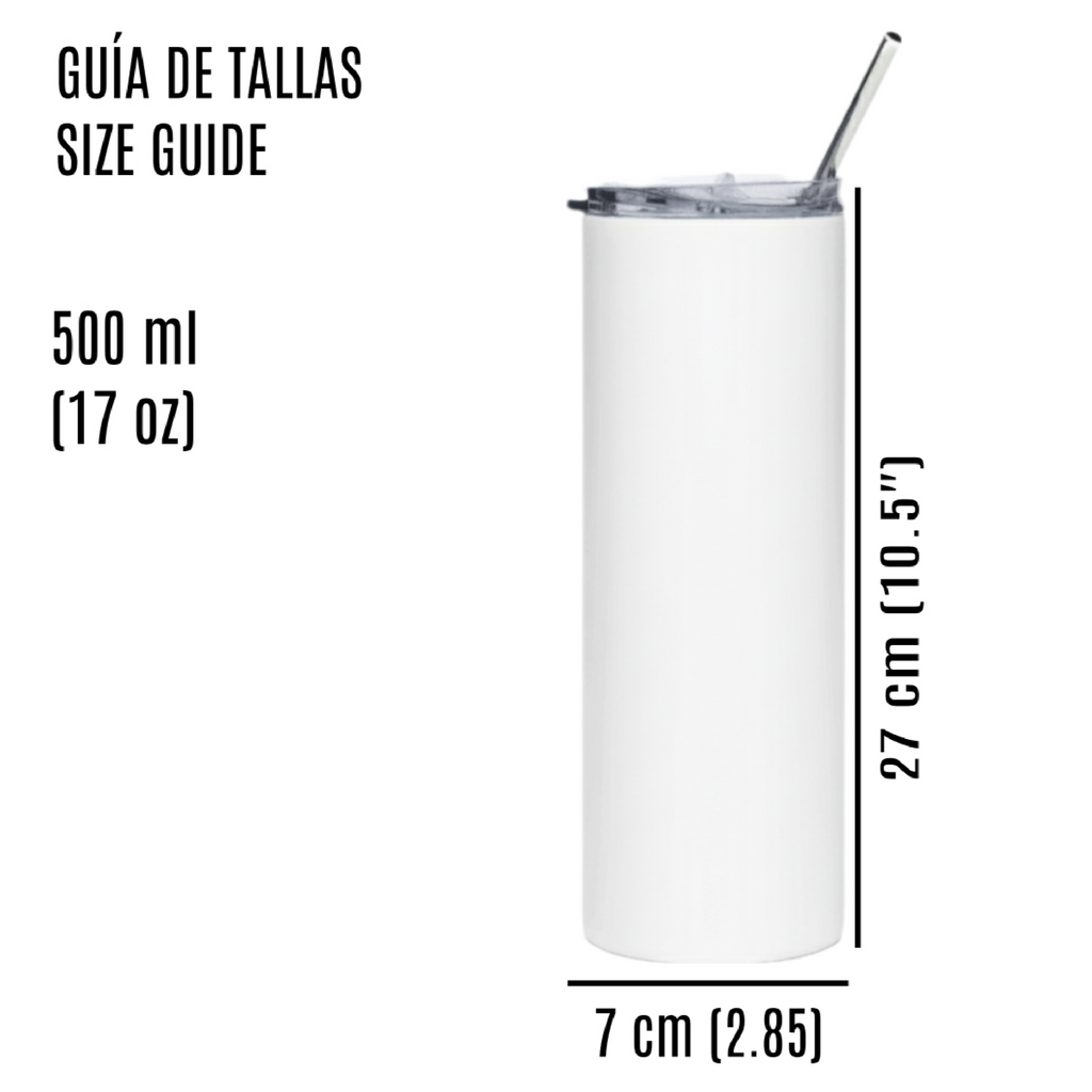 Vaso de Acero Inoxidable para Café - Diseño Gato Pin Up      "Cats Are My Superpower"