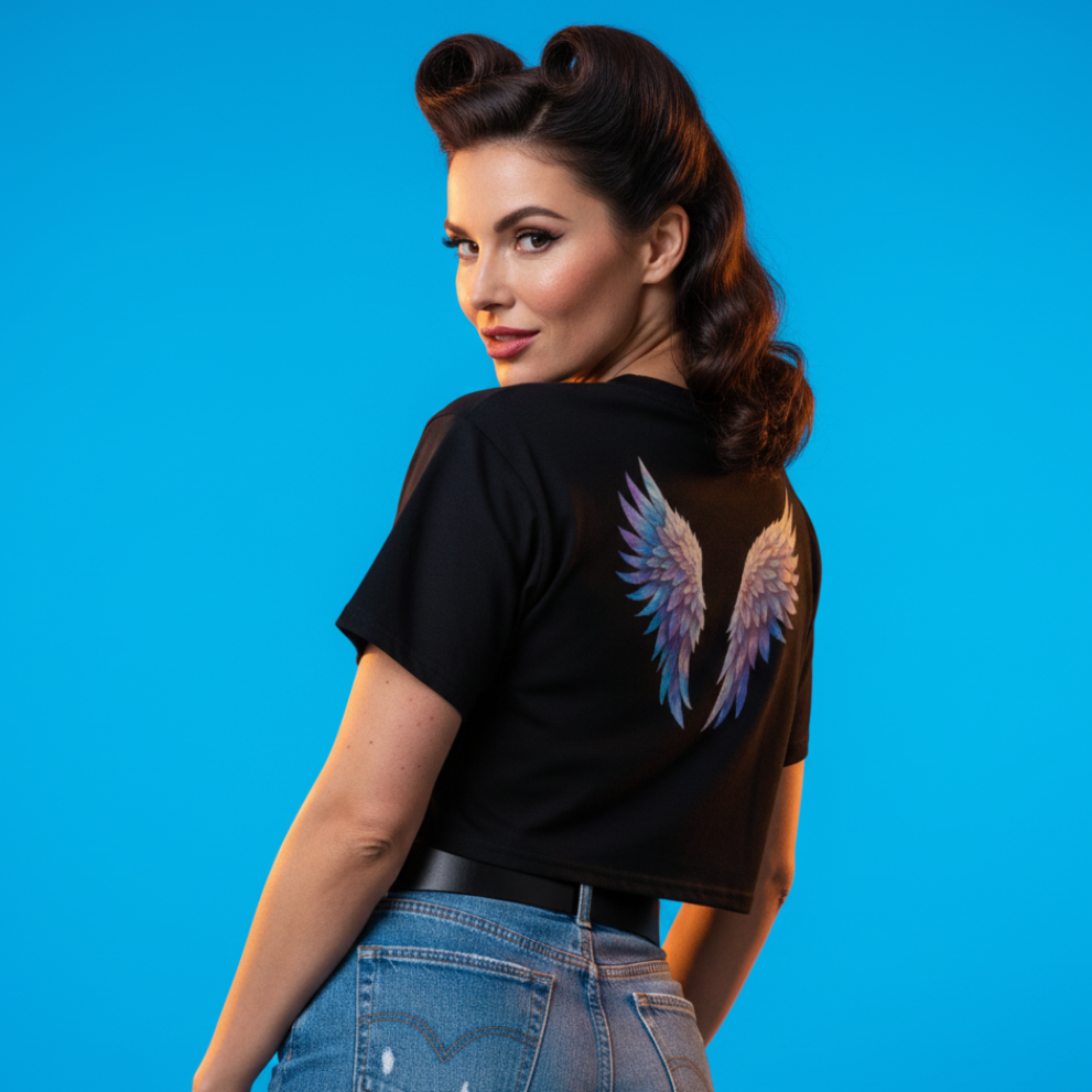 Crop Top "Rebel Angel" – Tu Espíritu Libre